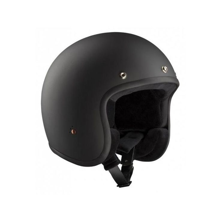 Bandit Jet ECE Open Face Motorcycle Helmet - Matte Black